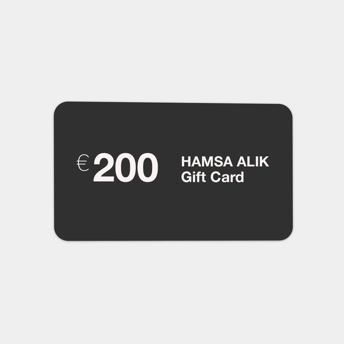 HAMSA ALIK GIFT CARD