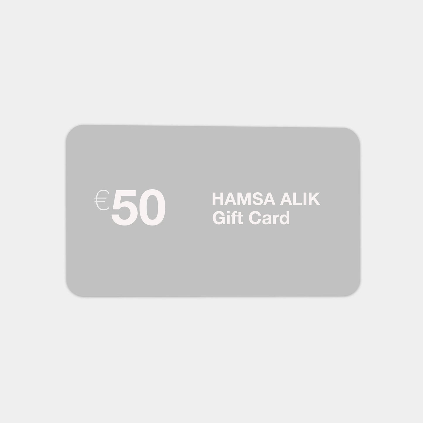 HAMSA ALIK GIFT CARD