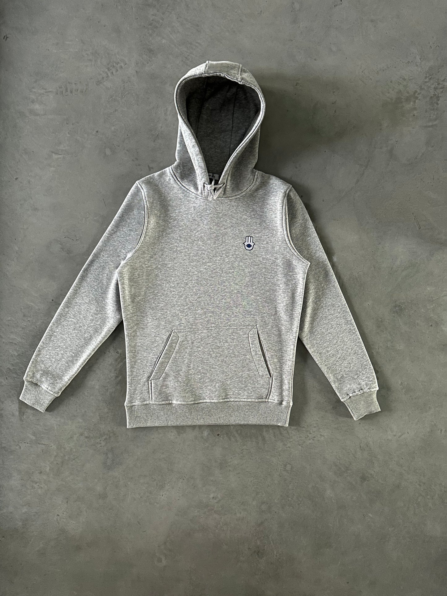 HAMSA LOGO HOODIE - GREY