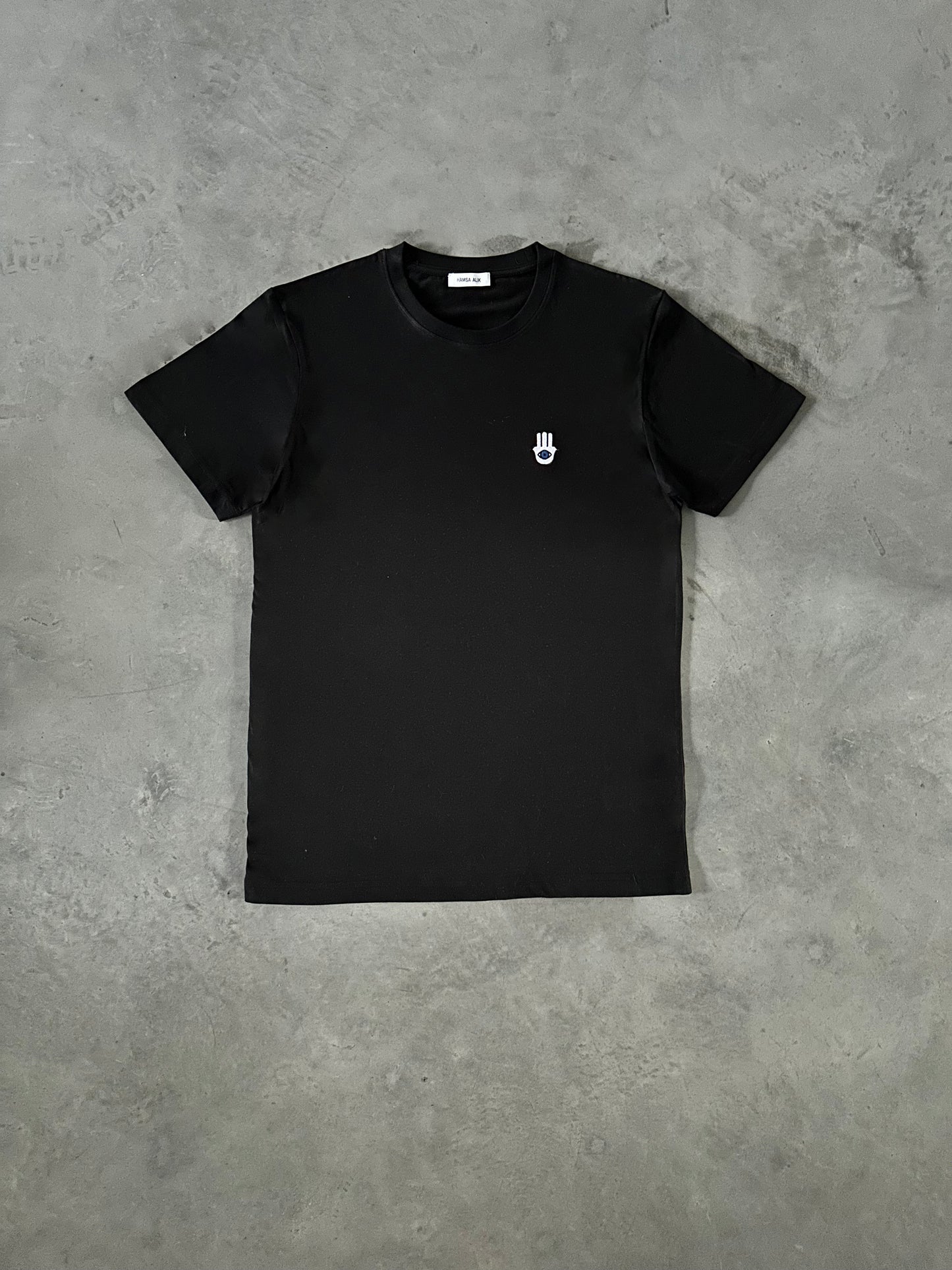 HAMSA LOGO T-SHIRT - BLACK
